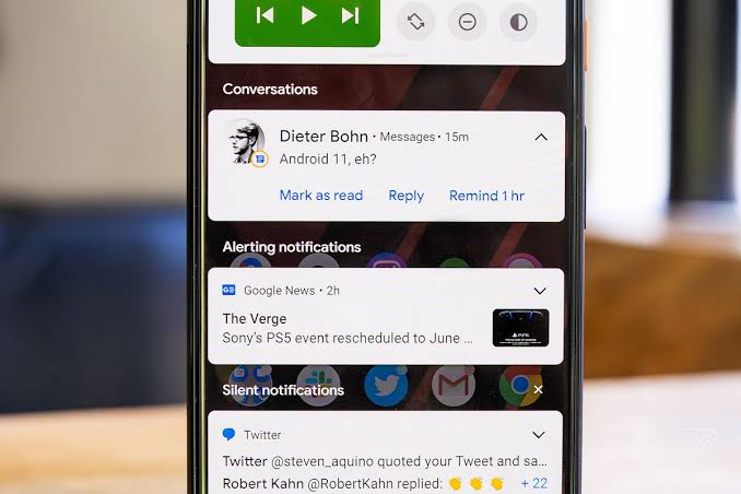 Android 11 Notification , Contacts and Conversations