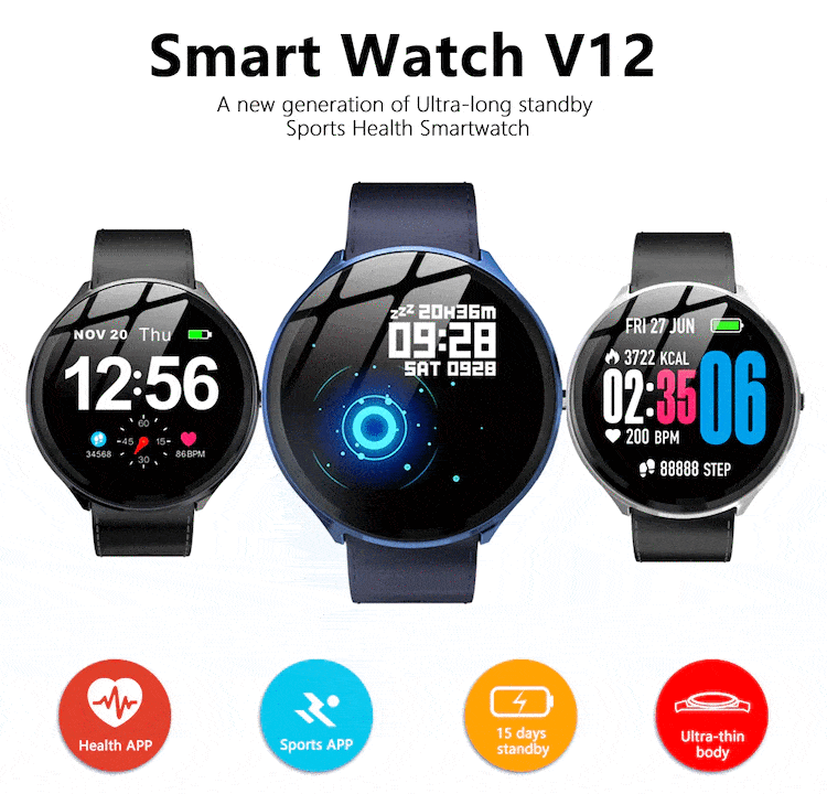 Kospet V12 smart watch features