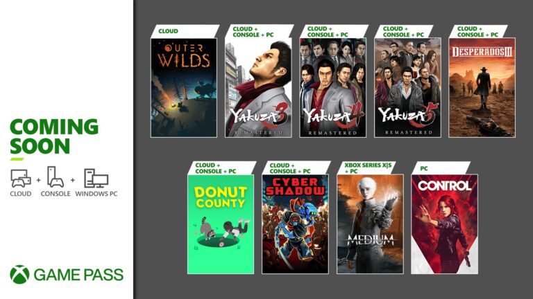 Xbox Game Pass list of games - Late January - 2021