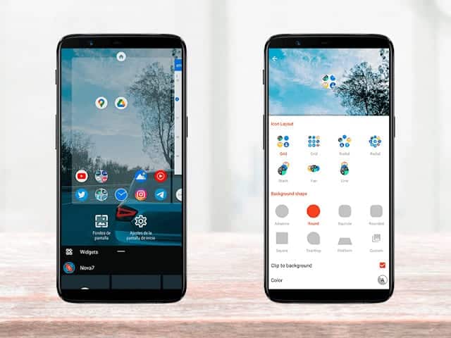 nova launcher futuristic themes