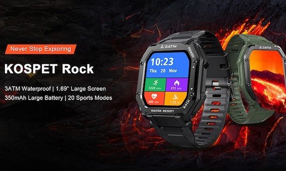 Review Kospet Rock Smartwatch for only $36.99