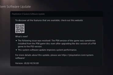 The PS5 is getting the new update 20.02-02.50.00