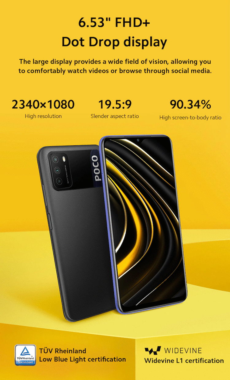 Poco m3 display