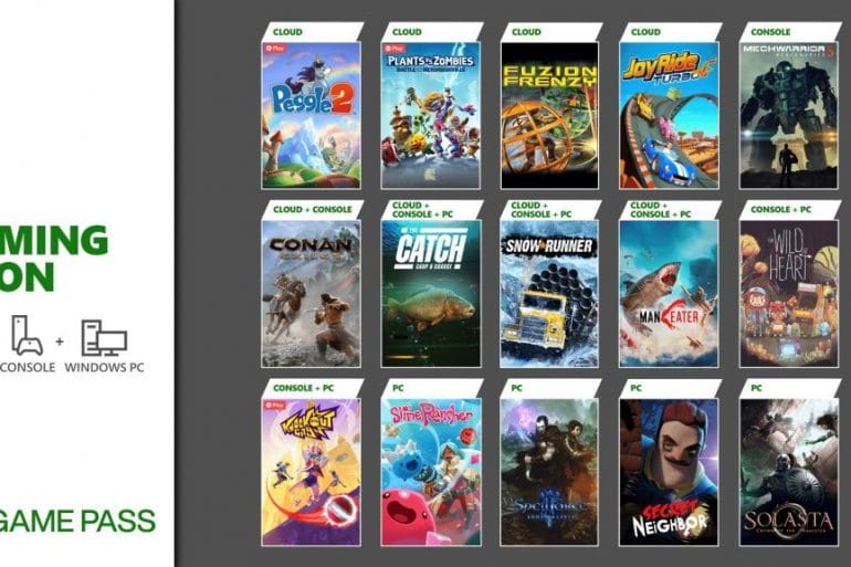 list of games for xbox game pass