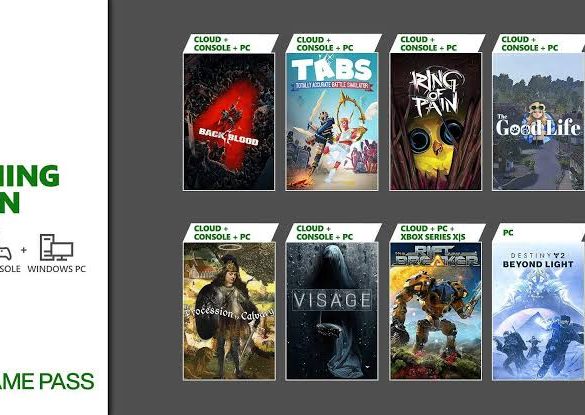 Xbox Game Pass October 2021 Games - includes Back 4 Blood