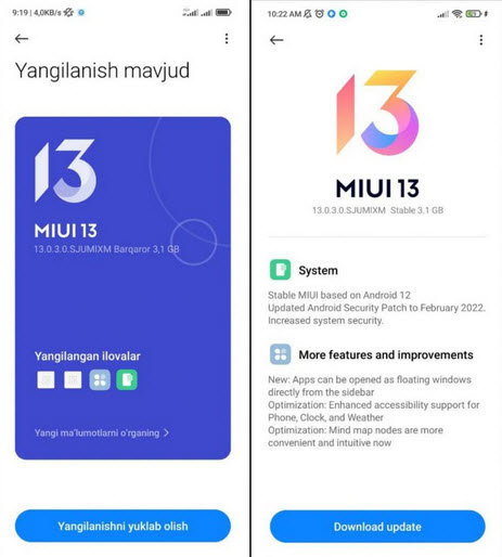 MIUI 13 for Poco X3 Pro