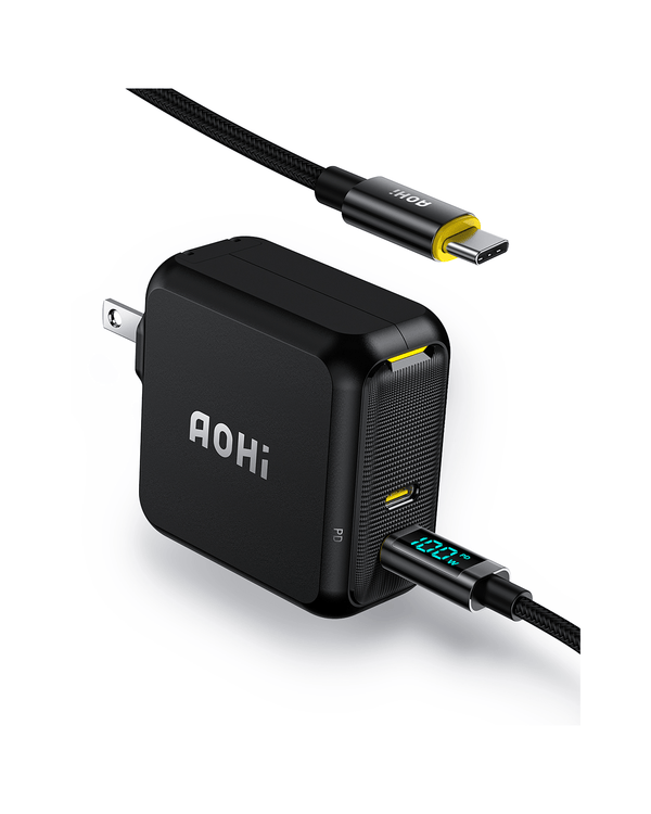 AOHI MagCube 100W Foldable Charger for MacBook and iPhone for only $72.99 on Amazon