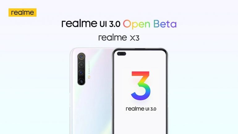 Realme Starts rolling out Realme UI 3.0 for Realme X3 Based on Android 12