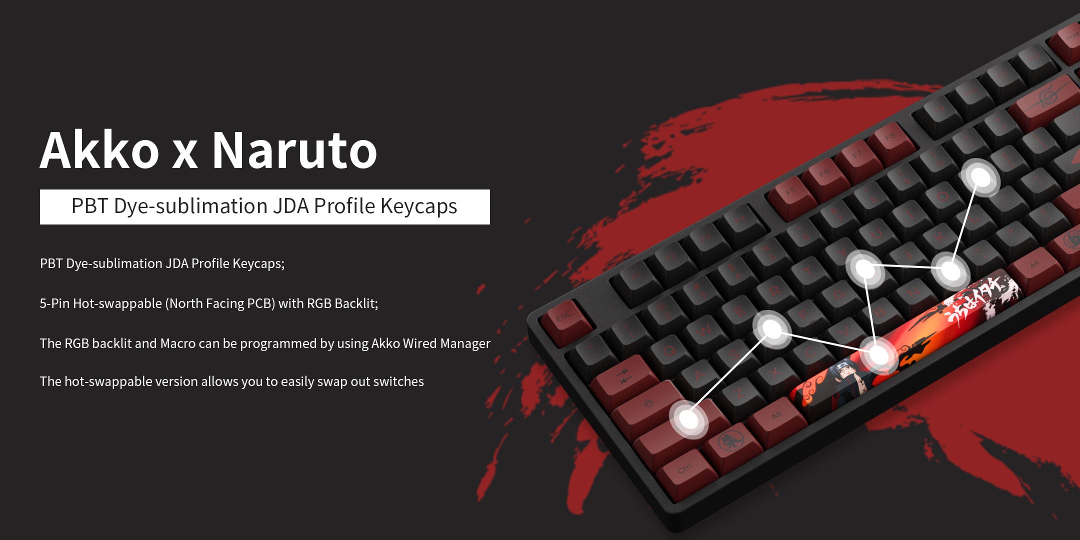 AKKO Uchiha Itachi 5108s Mechanical Keyboard