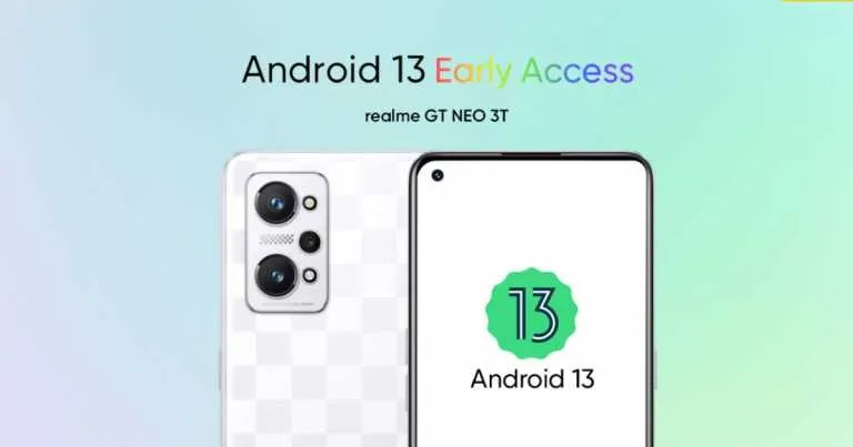 Realme starts rolling out Android 13 for Realme 9i 5G and Realme GT Neo 3T