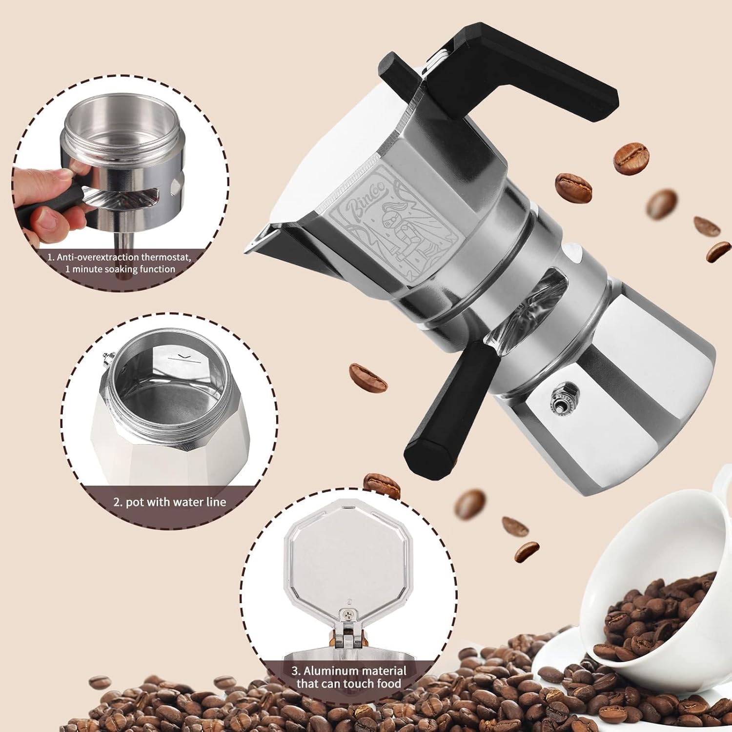 Bincoo Moka Pot 