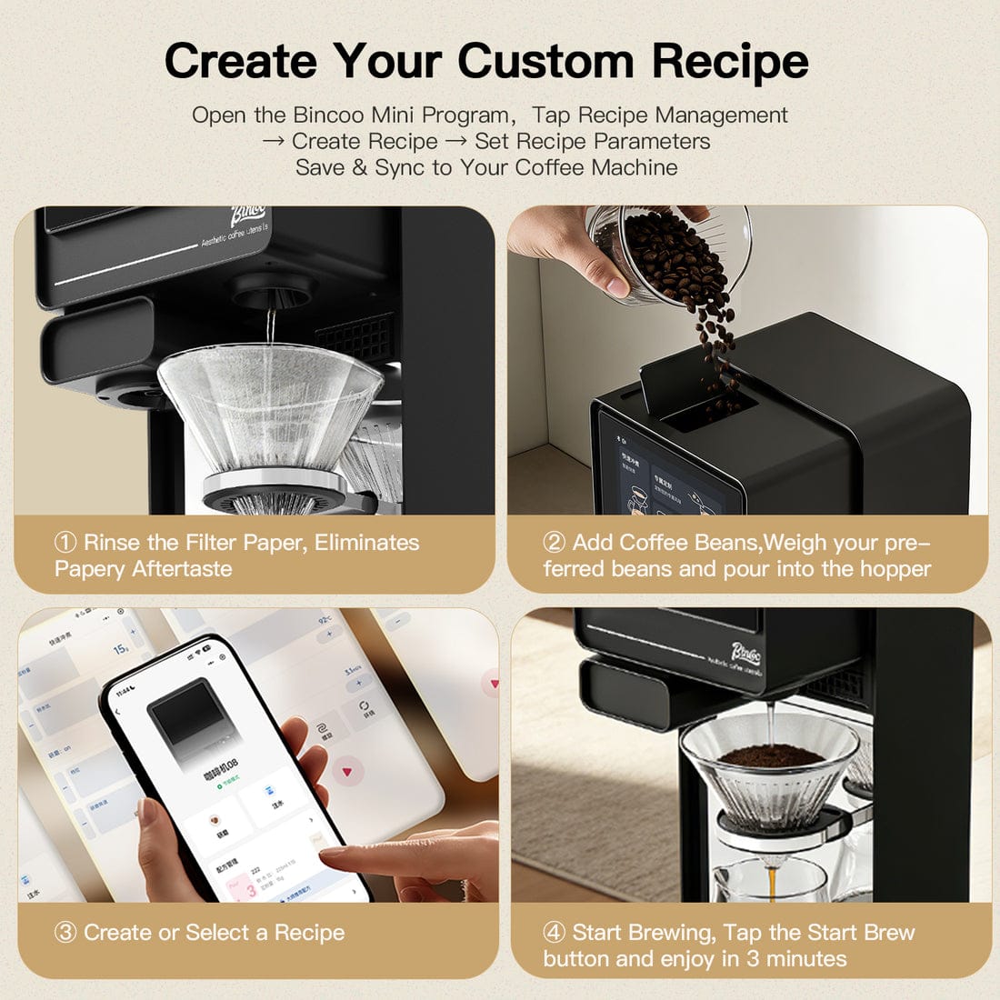 Bincoo Automatic Smart Pour Over Coffee Machine