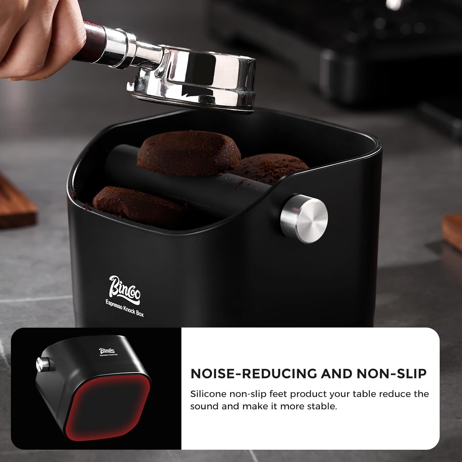 BINCOO Espresso Knock Box