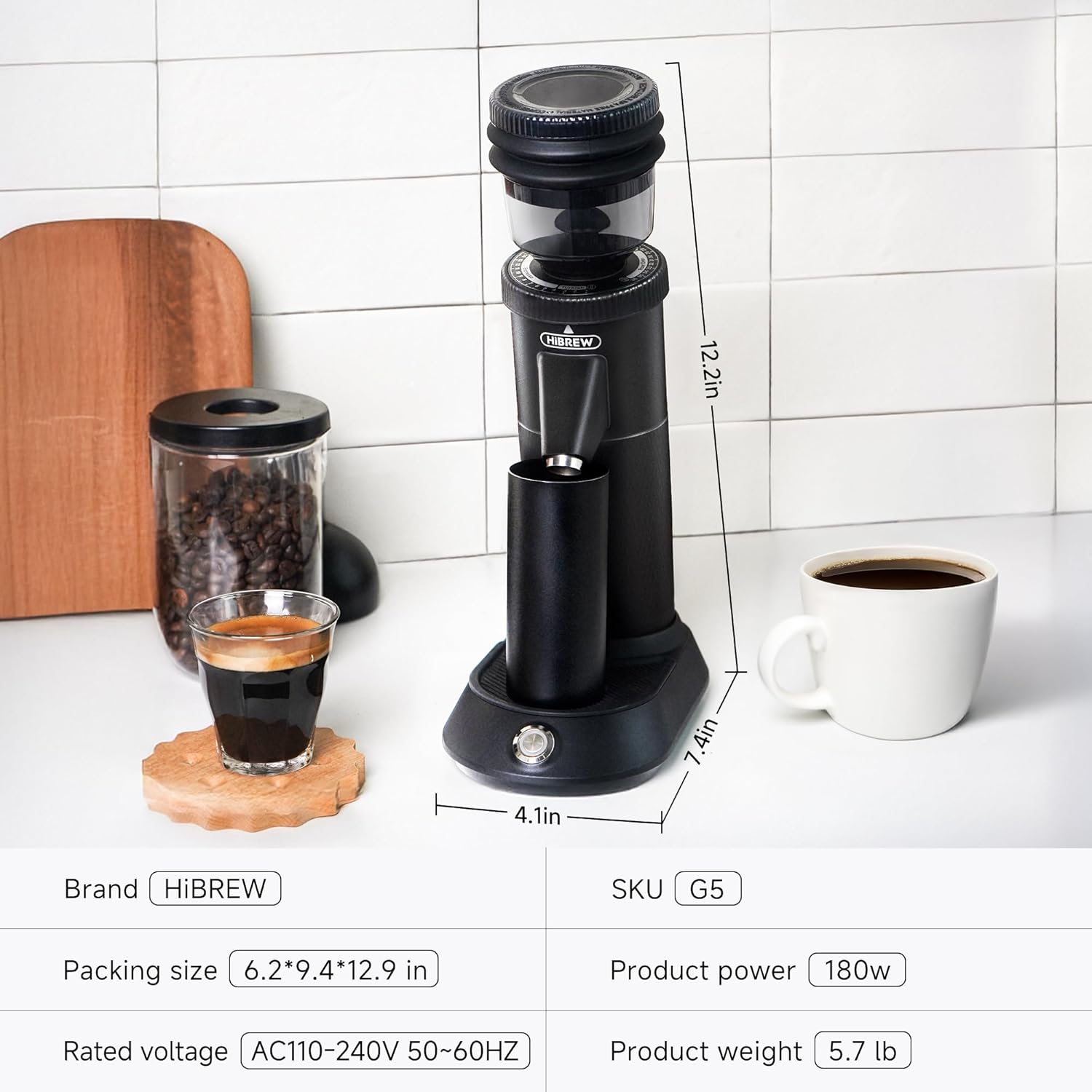 HiBREW G5 Coffee grinder 