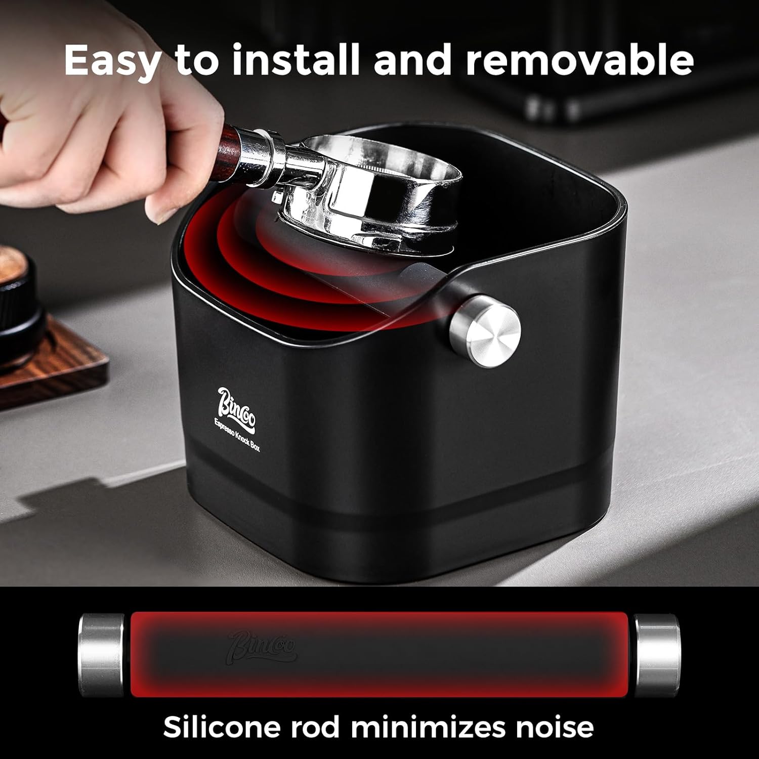 BINCOO Espresso Knock Box
