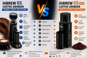 HiBREW G5 VS G5 Mini Coffee Grinder