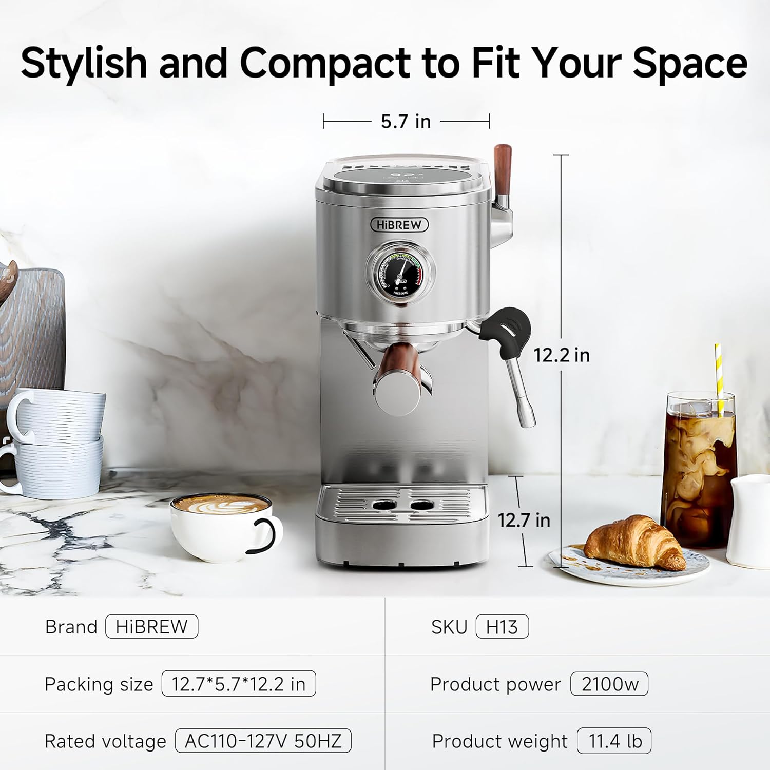 HiBREW H13 Coffee Machine Review: Professional Dual Boiler Performance for the Ultimate Home Barista 21 HiBREW H13 Coffee Machine
