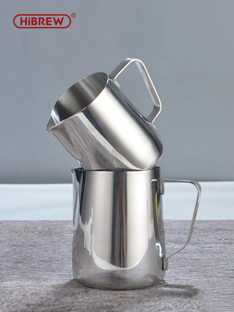 Best Espresso Accessories for Beginners: What Do You Actually Need? 23 HiBREW Milk Pitcher Frothing