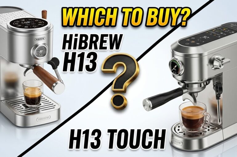 HiBREW H13 vs H13 Touch espresso machines