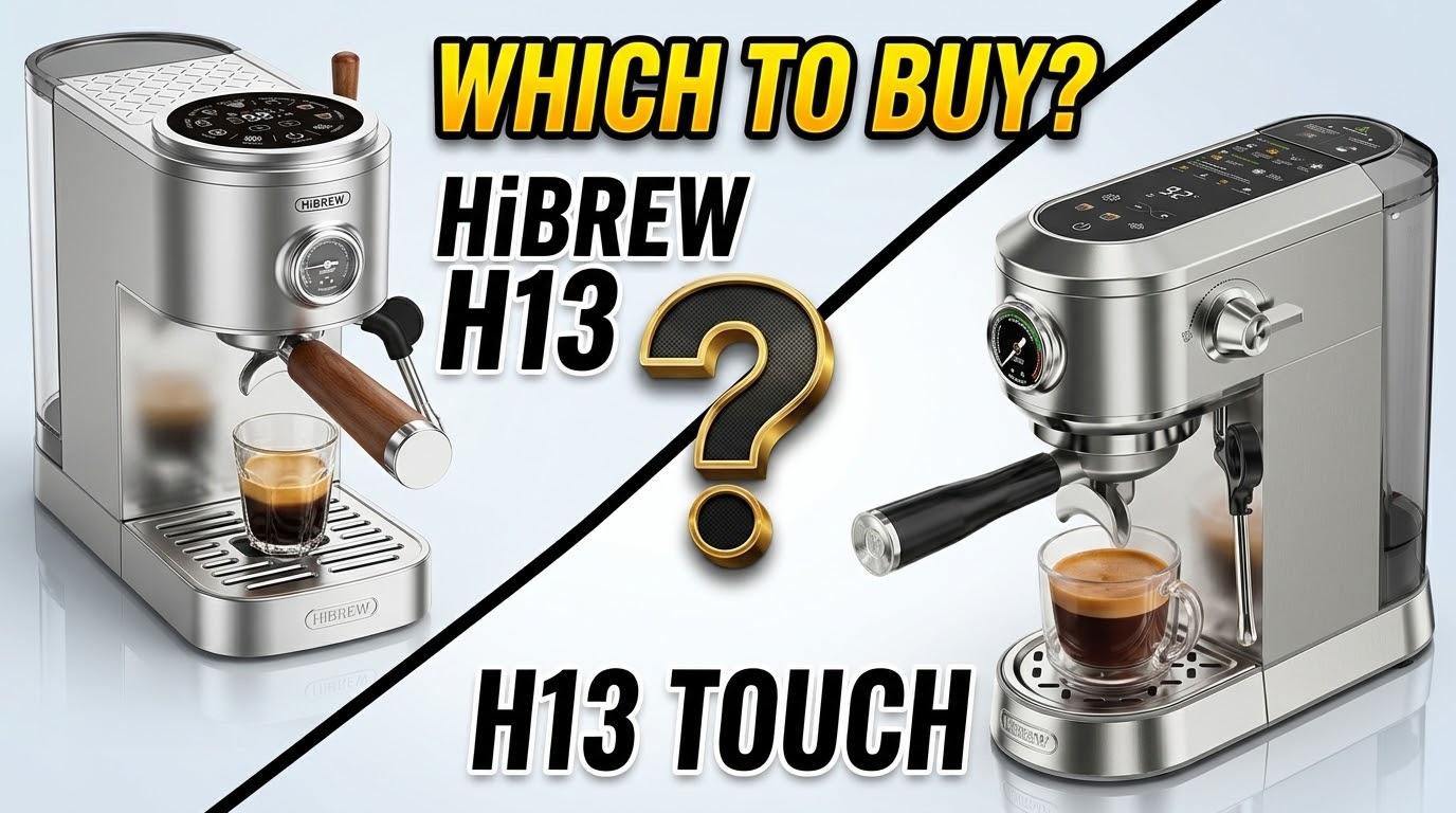 HiBREW H13 vs H13 Touch: What Are the Main Differences? 24 HiBREW H13 vs H13 Touch espresso machines