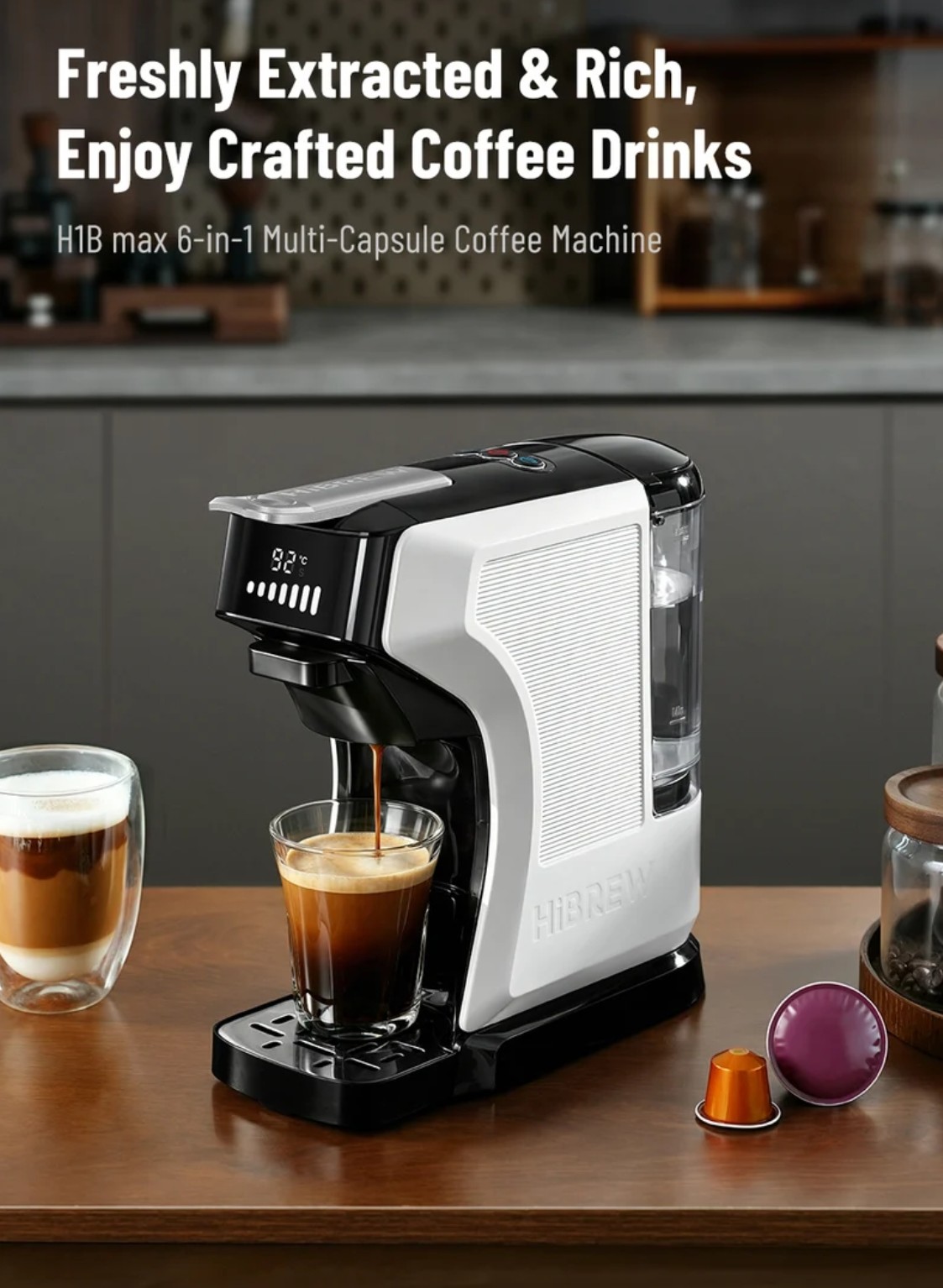 HiBREW H1B Max 6-in-1 Capsule Coffee Machine: Features and Specifications 17 HiBREW H1B Max 6-in-1 Capsule Coffee Machine