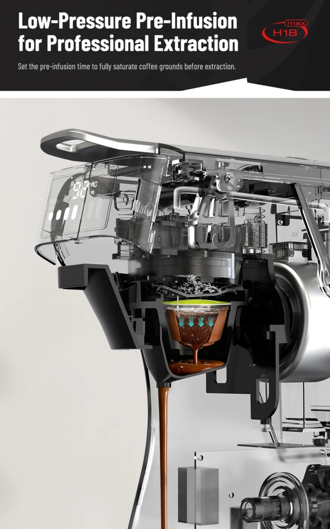 HiBREW H1B Max 6-in-1 Capsule Coffee Machine: Features and Specifications 20 HiBREW H1B Max 6-in-1 Capsule Coffee Machine